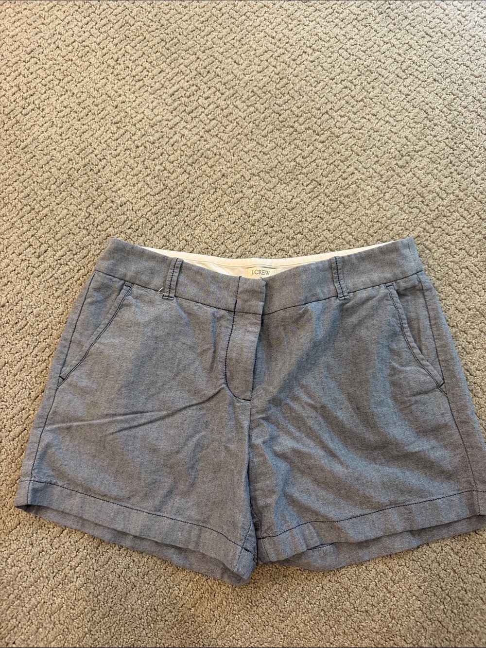 J. Crew Light Blue Cotton Blend Women's Shorts